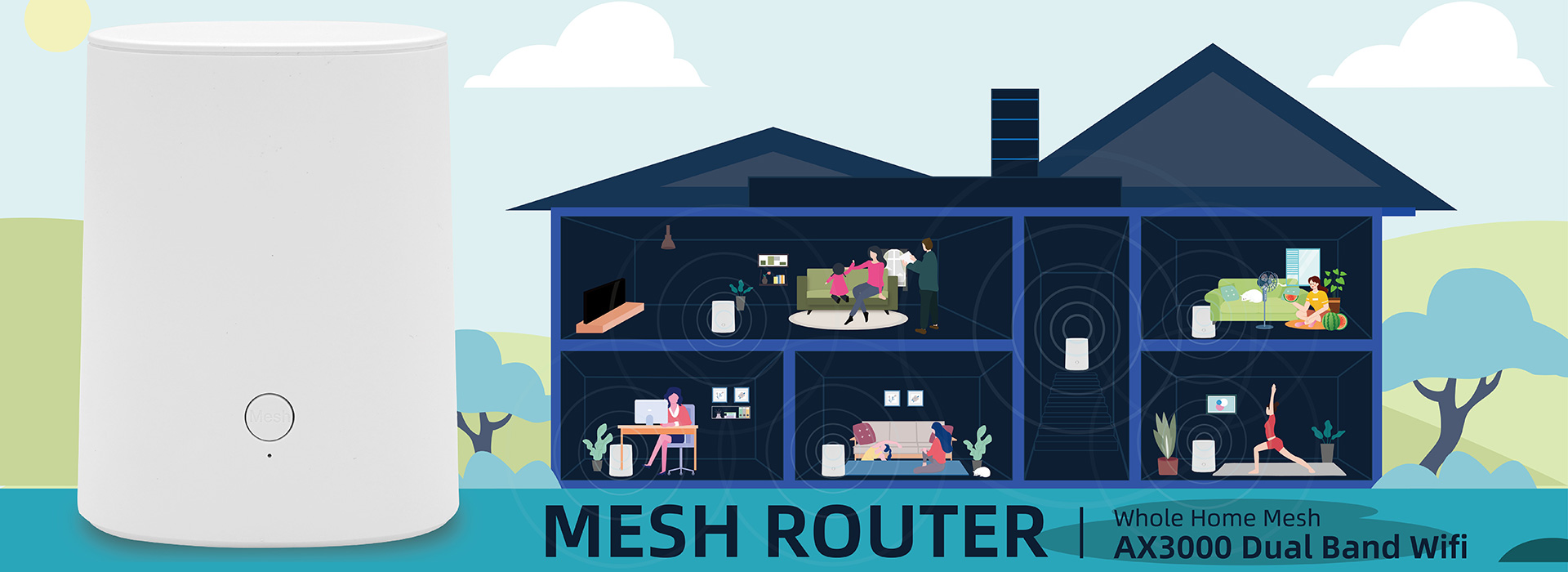 wifi router mesh system